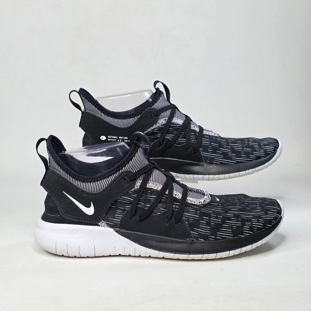Nike Flex Contact 3 Sneakers Women's 8.5 Black White Running Shoes AQ7488-004